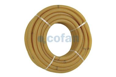 Comprar ROLLO TUBO ESPIRAL ASPIRACIÓN AMARILLO Ø60mm 25m COF-90014428 en Ferretería el Clavo.